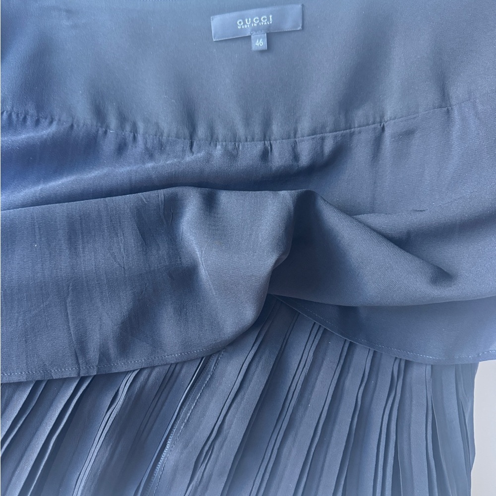 Gucci Black Mini Skirt with Buckle Accents - Picture 7 of 11